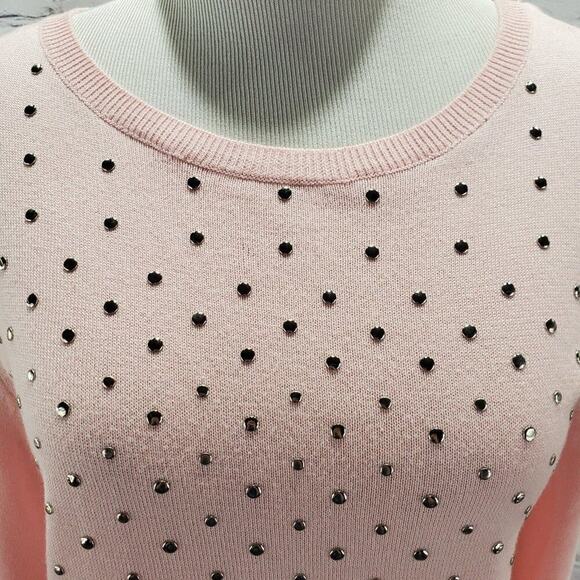 Emaline pink metal studded sweater - Picture 9 of 16
